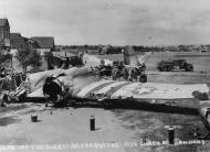 Asisbiz 42 96282 B 26F Marauder 9AF 322BG450BS ERO after crashing at Hendon 27 Jul 1944 FRE4537