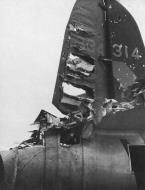Asisbiz 43 34314 B 26G Marauder 9AF 397BG598BS U2V Patty Kaye IV damaged over Grevenbroich Germany 25th Feb 1945 01