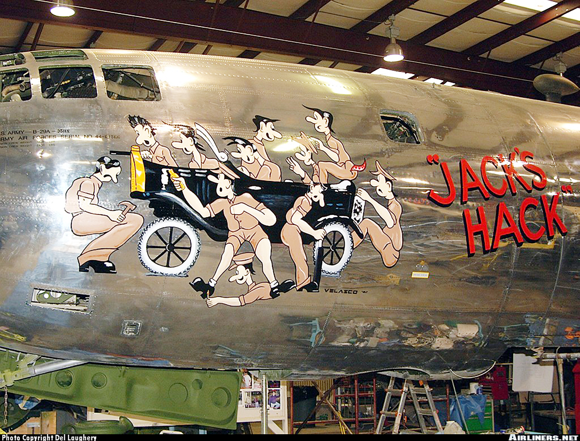 Preserved 44 61975 Boeing B-29A Superfortress 468BG Jack's Hack at New England AM Bradley Airport CT 03