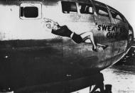 Asisbiz 42 24513 Boeing B-29 Superfortress 12AF 40BG Sweat'er Out nose art right side FRE11977