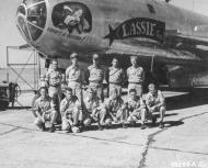 Asisbiz Boeing B-29 Superfortress 468BG793BS Lassie Too aka Time's a Wastin nose art left side in India 01