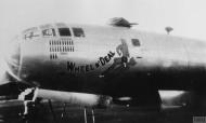 Asisbiz 42 24604 Boeing B-29 Superfortress 20AF 497BG870BS A24 Wheel n' Deal nose art left side FRE11966