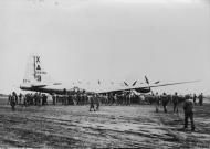 Asisbiz 42 65286 Boeing B-29 Superfortress 20AF 9BG1BS X9 Dinah Might after an emergency landing at Iwo Jima 22 Mar 1945 FRE11915