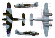 Asisbiz Color profile showing RAF camouflage used for a Bristol Beaufighter MkX 0A