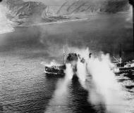 Asisbiz Beaufighter Banff Strike Wing sink 1,367 ton merchant vessel LYNX in Stav Fjord Norway 19 Sep 1944 IWM C4657