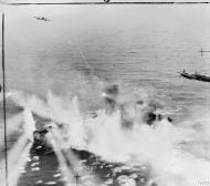 Asisbiz Beaufighter North Coates Strike Wing attack ships off the Dutch coast east of Ameland IWM C4312