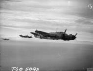 Asisbiz Beaufighter TFX RCAF 404Sqn EOL NV427 based at Dallachy Morayshire in flight along the Scottish coast IWM CH17869