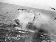 Asisbiz RAF Bristol Beaufighters at work shooting up a German coastal vessel 1944 02