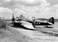 Asisbiz Beaufighter IC RAAF 30Sqn J A19 34 flak damage landing Ward Strip 22nd Mar 1943 02