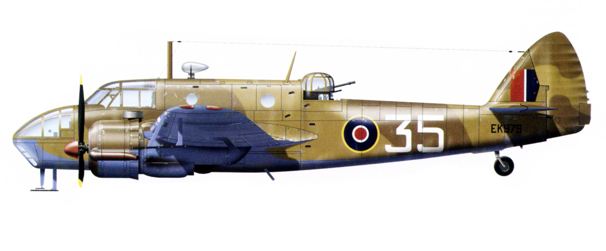 Bristol Beaufort IA RAF Middle East CCU 35 EK979 Bilbeis Egypt July 1944 0A