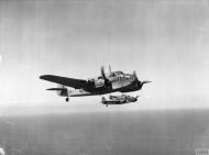 Asisbiz Bristol Beaufort I RAF 39Sqn D N1024 in flight over the Mediterranean Sea 1942 IWM MERAF5545