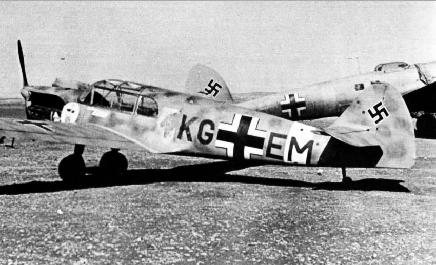 Bf 108B2Trop Stkz KG+EM Sonderkommando Blaich raid 22nd January 1942 01