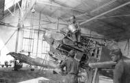 Asisbiz Messerschmitt Bf 109B Jagdgruppe 88 Condor Legion maintanence hangar at Tablada Spain 02