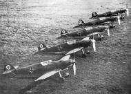Asisbiz Messerschmitt Bf 109B line up showing pre war markings Germany 01