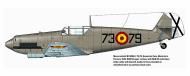 Asisbiz EdA Messerschmitt Bf 109B2 Escuela de Caza 73 79 C4 19 Moron de la Frontera Spain 1945 0A