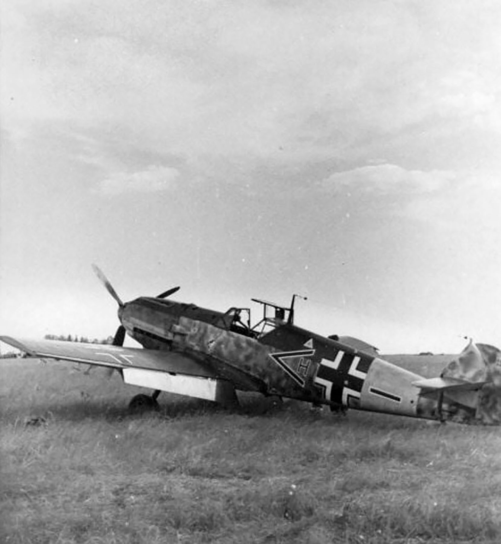 Messerschmitt Bf 109E Winkel H swastikas censored Ostfront eBay 01