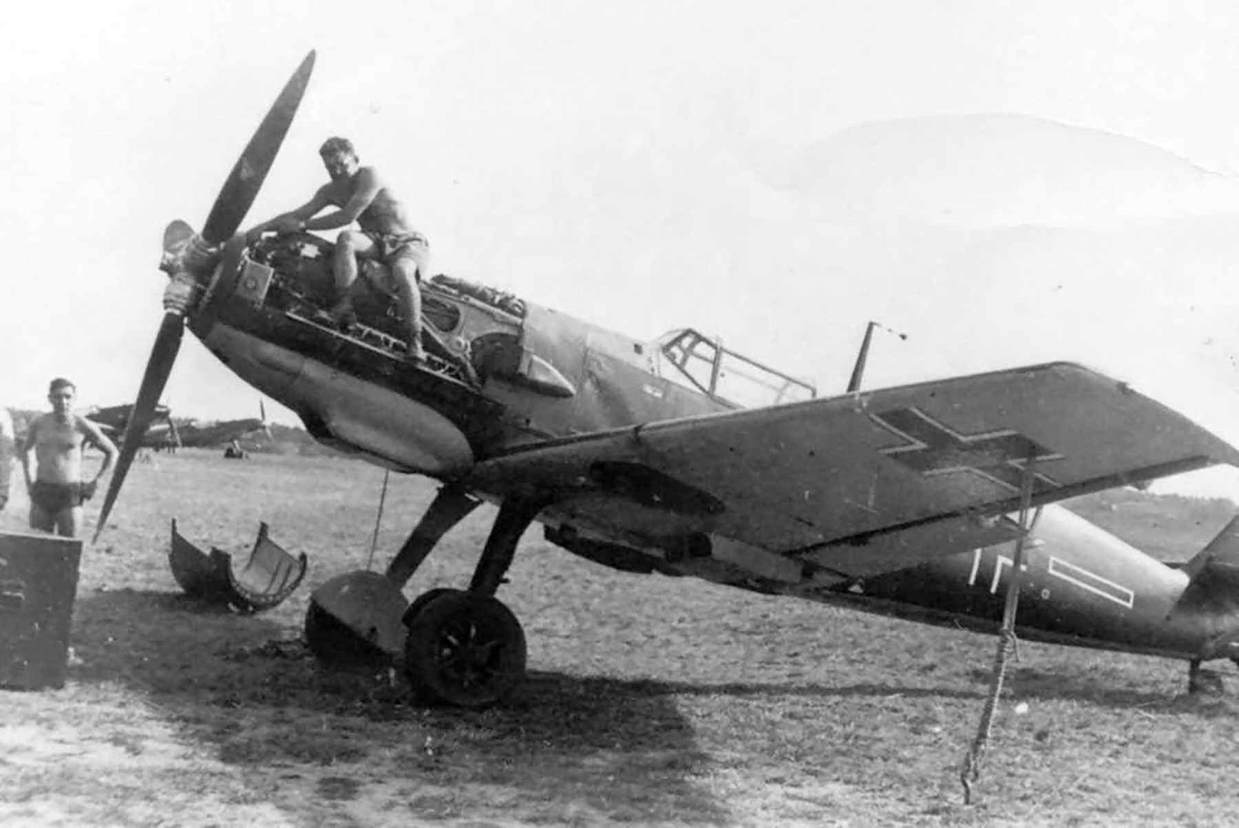 Messerschmitt Bf 109E1 II Gruppe aircraft showing early camouflage Germany 1939 01