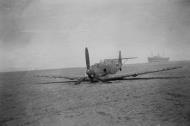 Asisbiz Messerschmitt Bf 109E4 unknown unit Yellow 2 belly landed at Gravelines France 1940 eBay 01