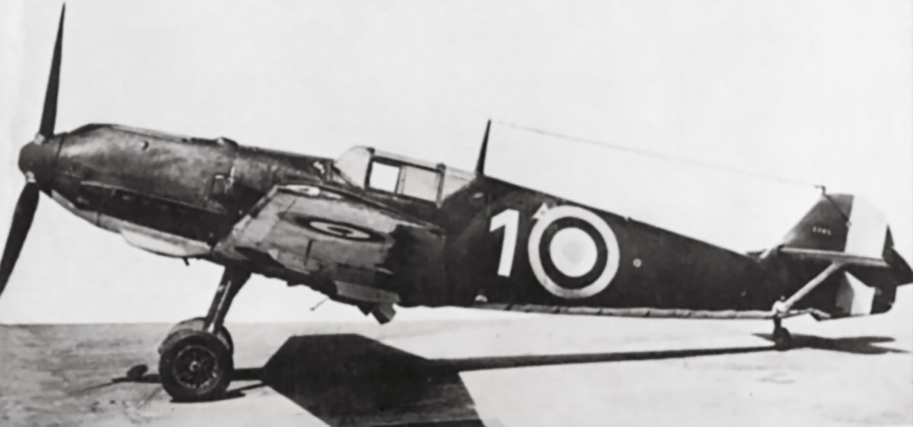 French AF later RAF AE476 Bf 109E3 1.JG76 White 1 WNr 1304 captured France 22nd Nov 1939 03