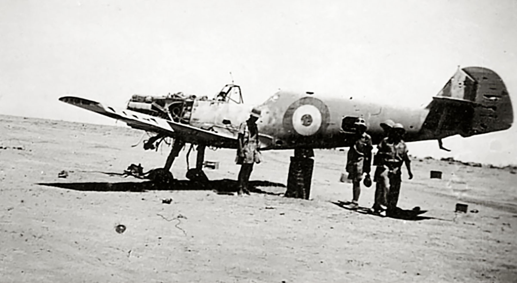 RAF captured Messerschmitt Bf 109E airframe captured in North Africa 01