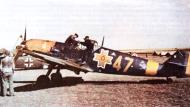 Asisbiz Messerschmitt Bf 109E3 FARR 7 Grupul Yellow 47 WNr 3643 Lungulescu Constantin Mamaia 1943 01