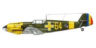 Asisbiz Messerschmitt Bf 109E7 FARR 7 Grupul Yellow 64 Tiberiu Vinca WNr 704 Russia 1942 0A