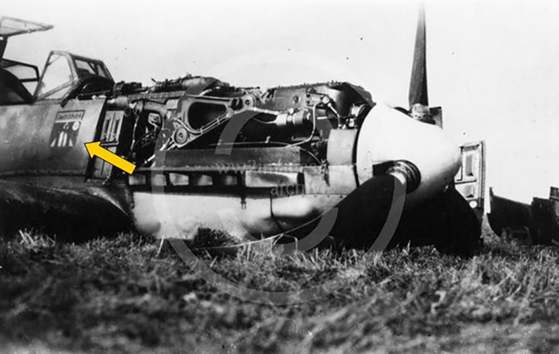 Messerschmitt Bf 109E JFS2 landing mishap Grove Denmark eBay 01