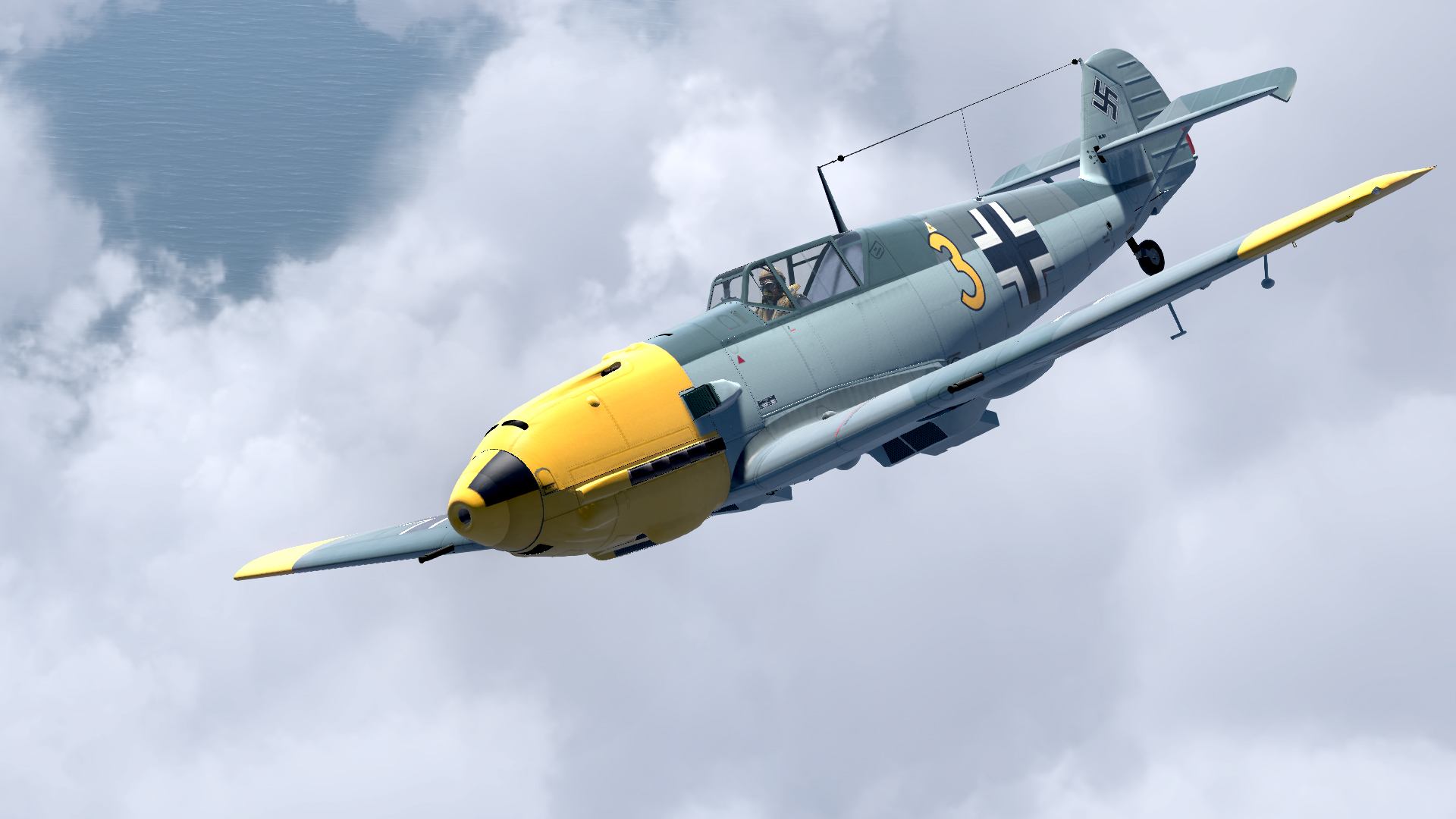 COD asisbiz Bf 109E7 3.JG1 Yellow 3 Hans Schubert Holland 1941 V03