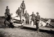 Asisbiz Messerschmitt Bf 109E most likely 3.JG1 Yellow 15 landing gear collapsed France Jul 1940 eBay 01