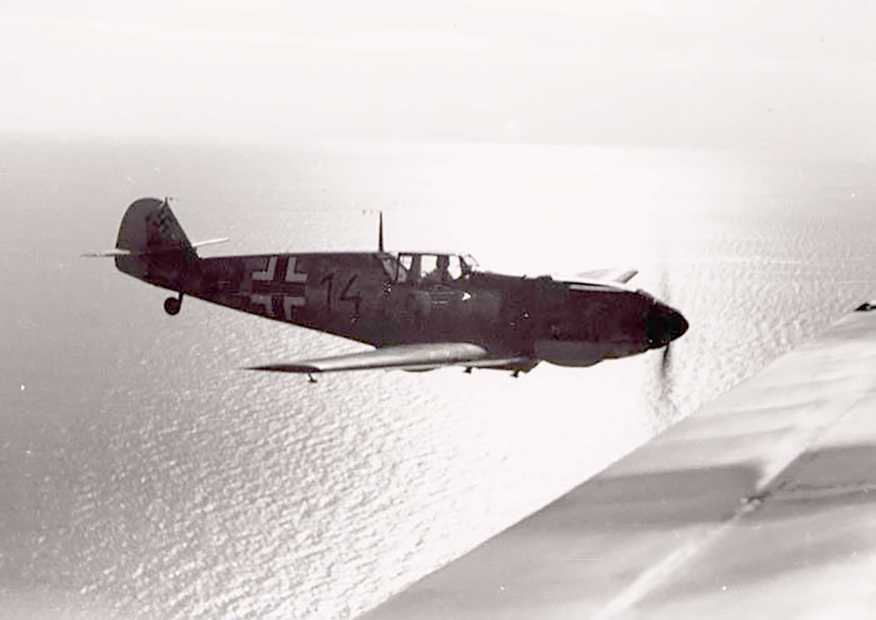 Messerschmitt Bf 109E7B 8.JG1 Black 14 on patrol 1940 05