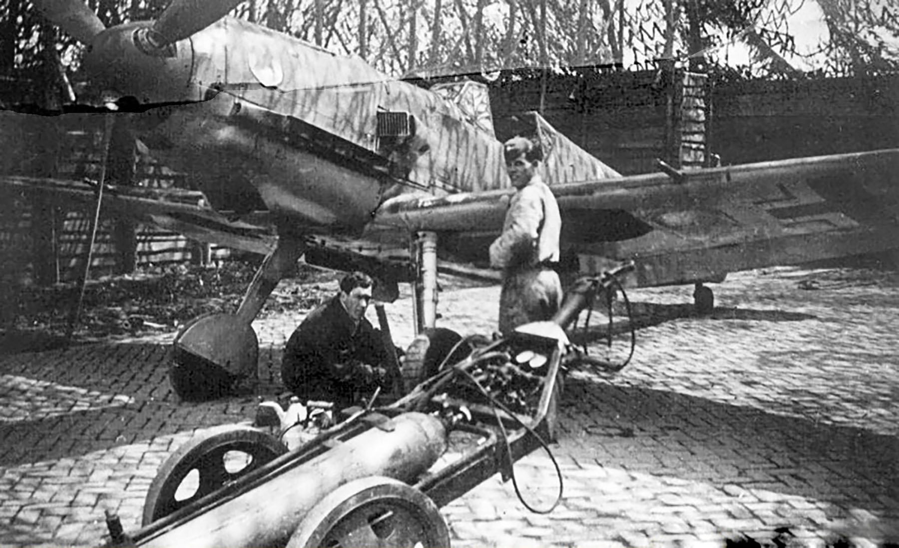 Messerschmitt Bf 109E7 10.JG1 White 1 Friedrich Eberle WNr 6412 Bergen op Zoom Holland summer 1942 01
