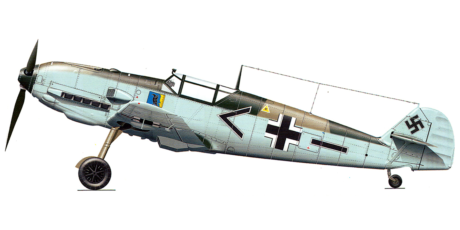 Messerschmitt Bf 109E1 Stab JG1 Kommodore Carl Schumacher German Blight Dec 1939 0A