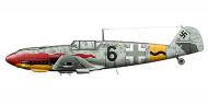 Asisbiz Messerschmitt Bf 109T2 11.JG11 Black 6 Herbert Christmann WNr 7767 KD+QE Lister Norway 1944 0B