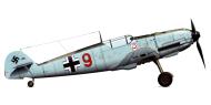 Asisbiz Messerschmitt Bf 109E1 3.JG2 Yellow 9 over France 1940 0A