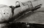 Asisbiz Messerschmitt Bf 109E3 1.JG2 Black outline 10 showing combat damaged on the right wing France 1940 01