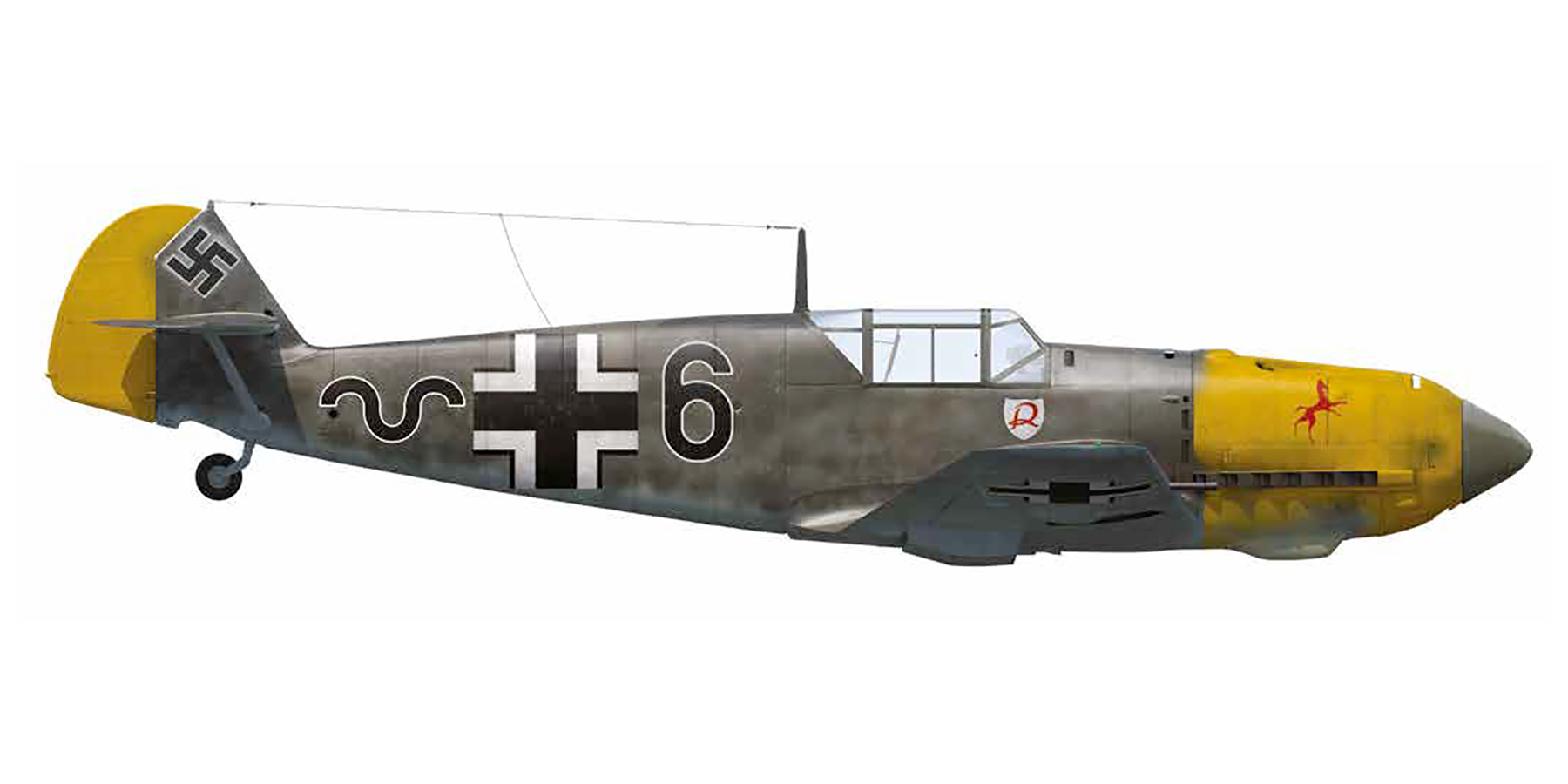 Messerschmitt Bf 109E3 8.JG2 Black 6 based in France late 1940 0A