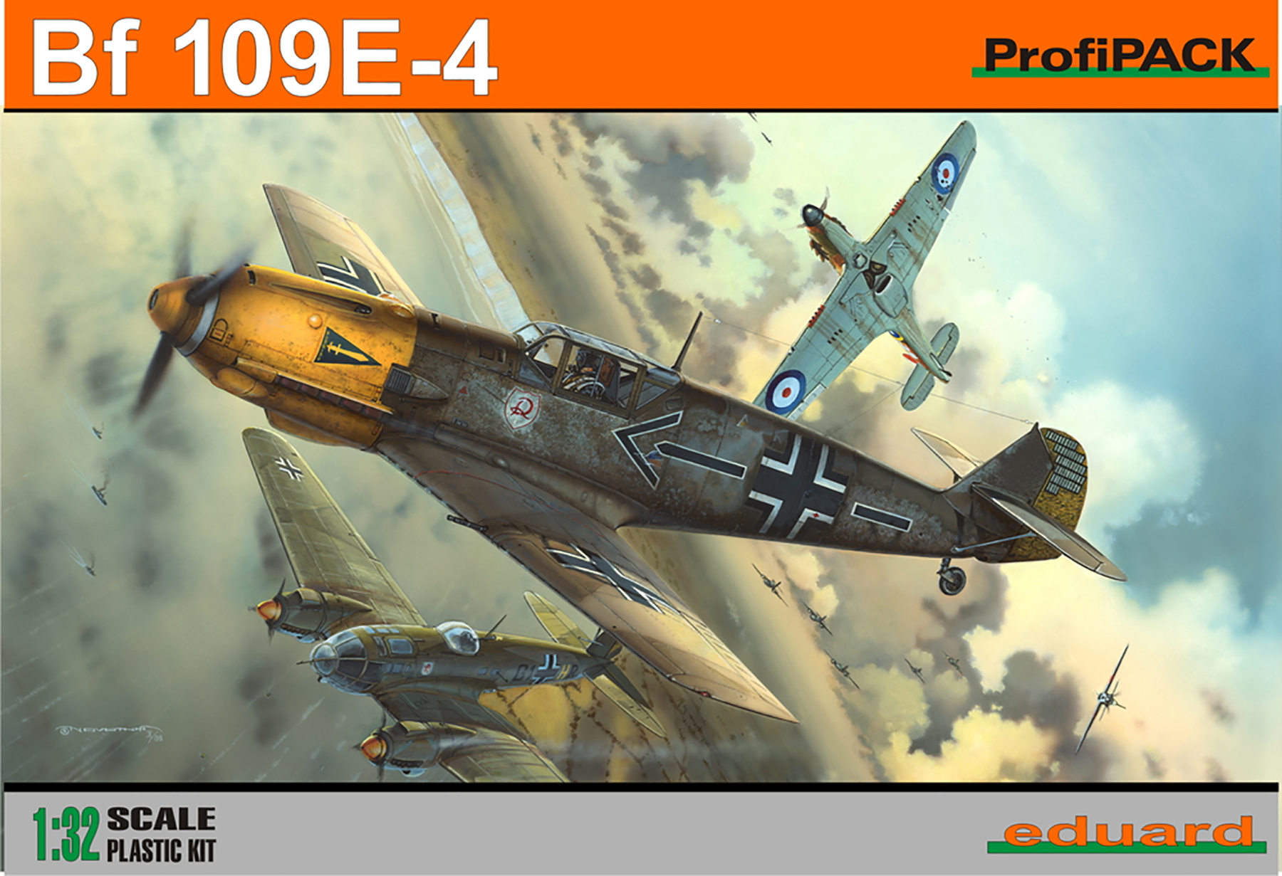 Box Art Bf 109E4 Geschwader Stab JG2 Helmut Wick WNr 5344 France 1940 0A