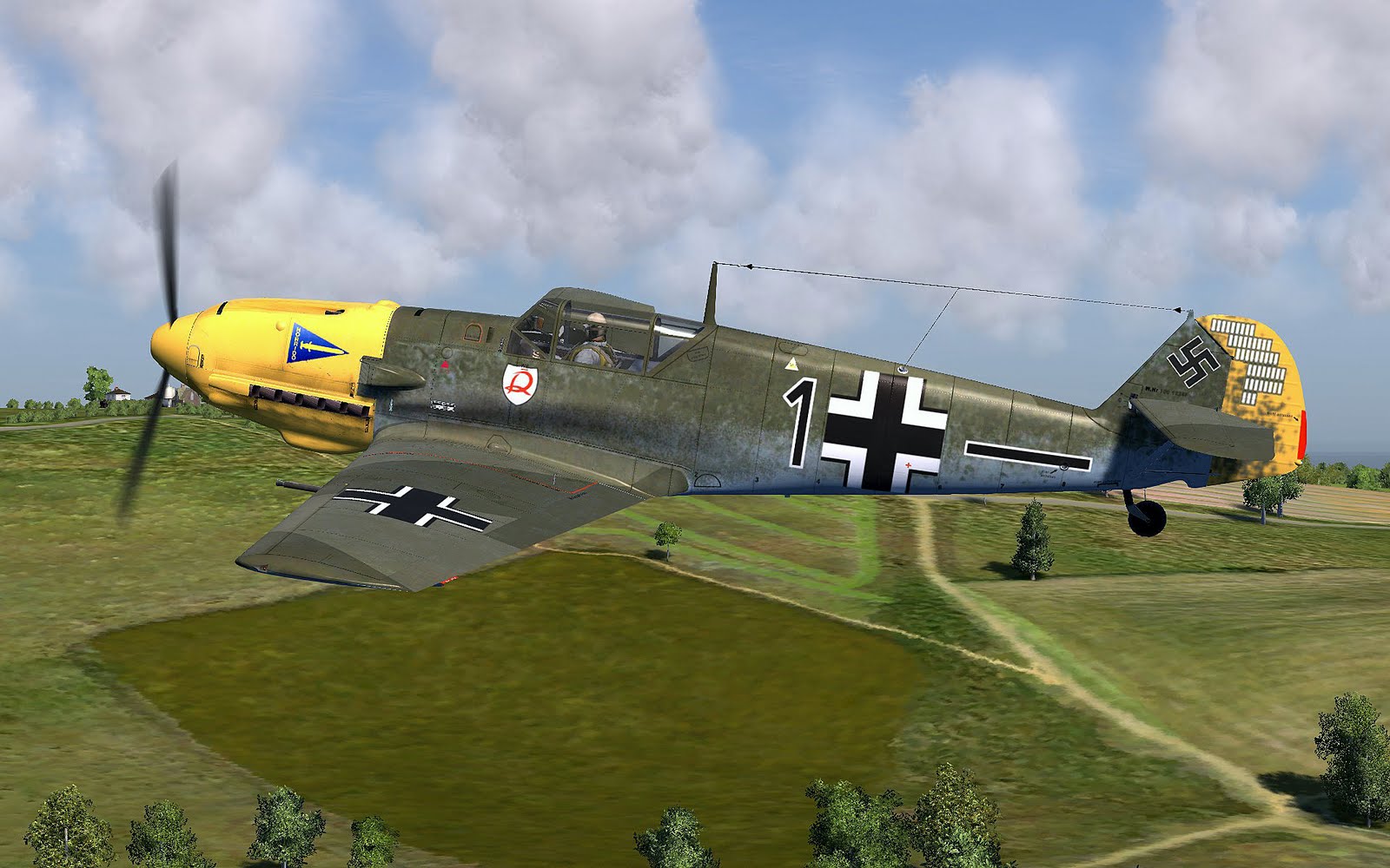 COD RO Bf 109E4 Geschwader Stab JG2 Helmut Wick France Nov 1940 V0A
