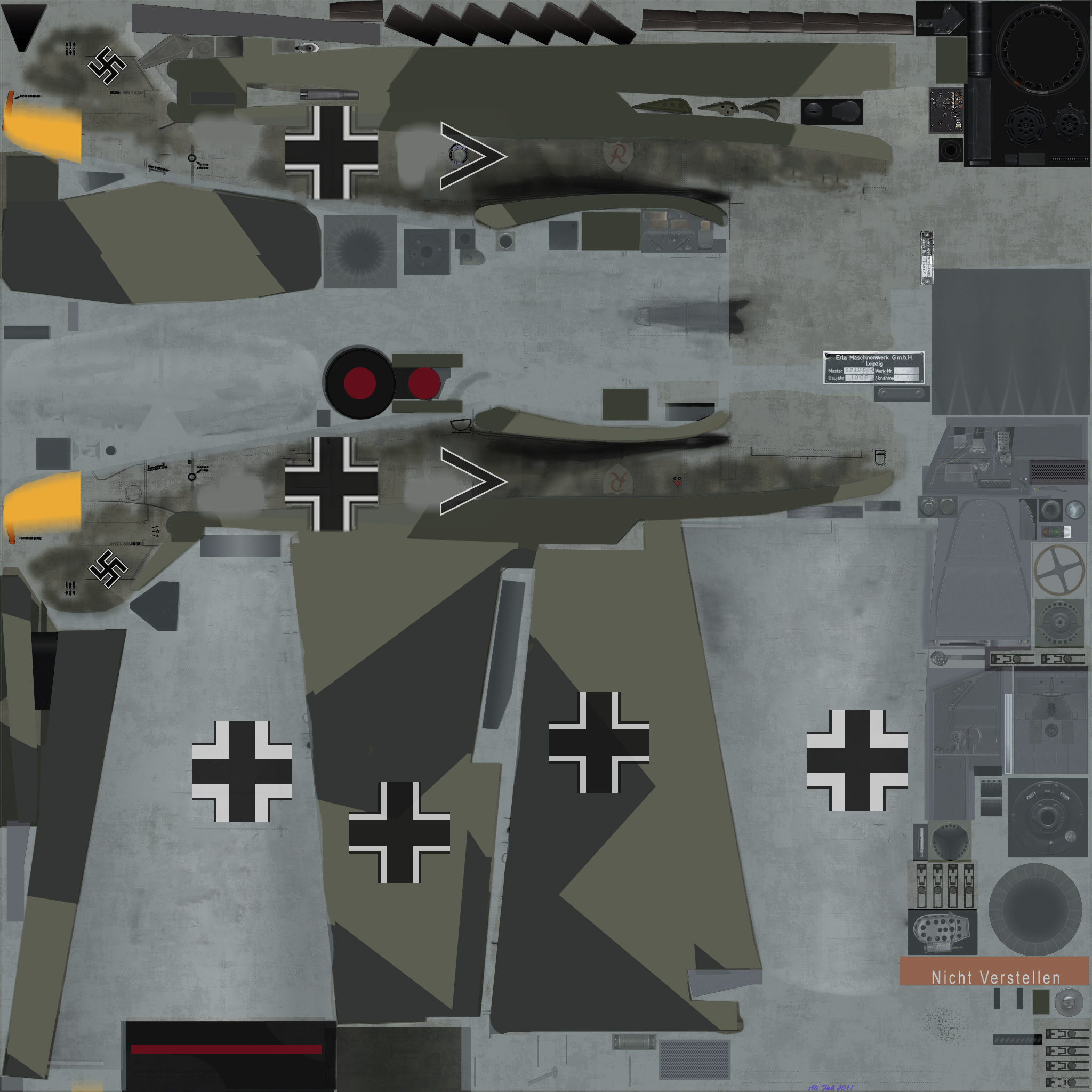 COD asisbiz Bf 109E4 I.JG2 Paul Temme France 1940 Aug 1940