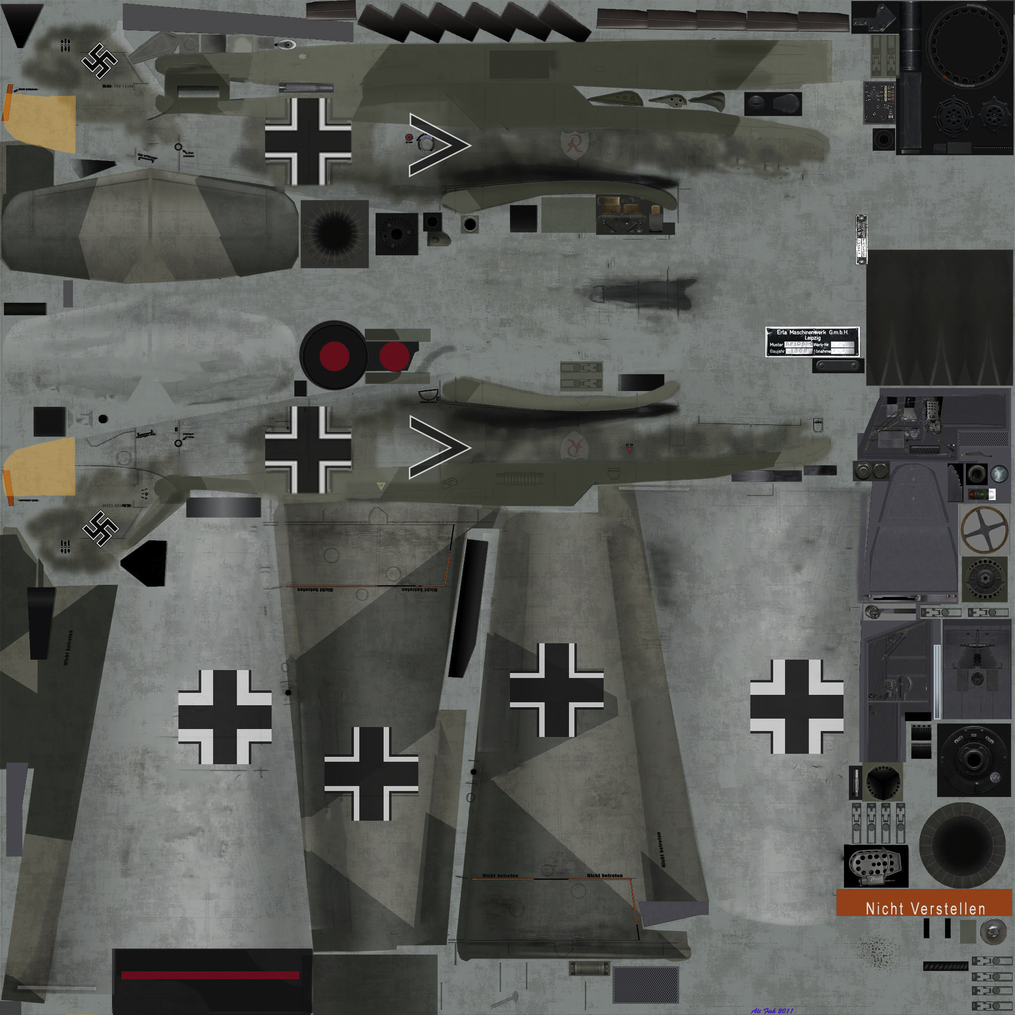 COD asisbiz Bf 109E4 I.JG2 Paul Temme France 1940 Aug 1940c