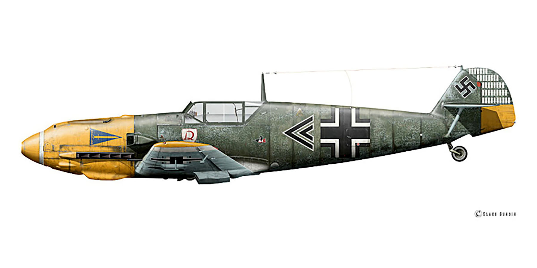 Messerschmitt Bf 109E4 Stab I.JG2 Helmut Wick WNr 5344 Mardyck Belgium 6th Oct 1940 0A