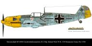 Asisbiz Messerschmitt Bf 109E4 Geschwader Stab JG2 Helmut Wick WNr 5344 France 1940 0C