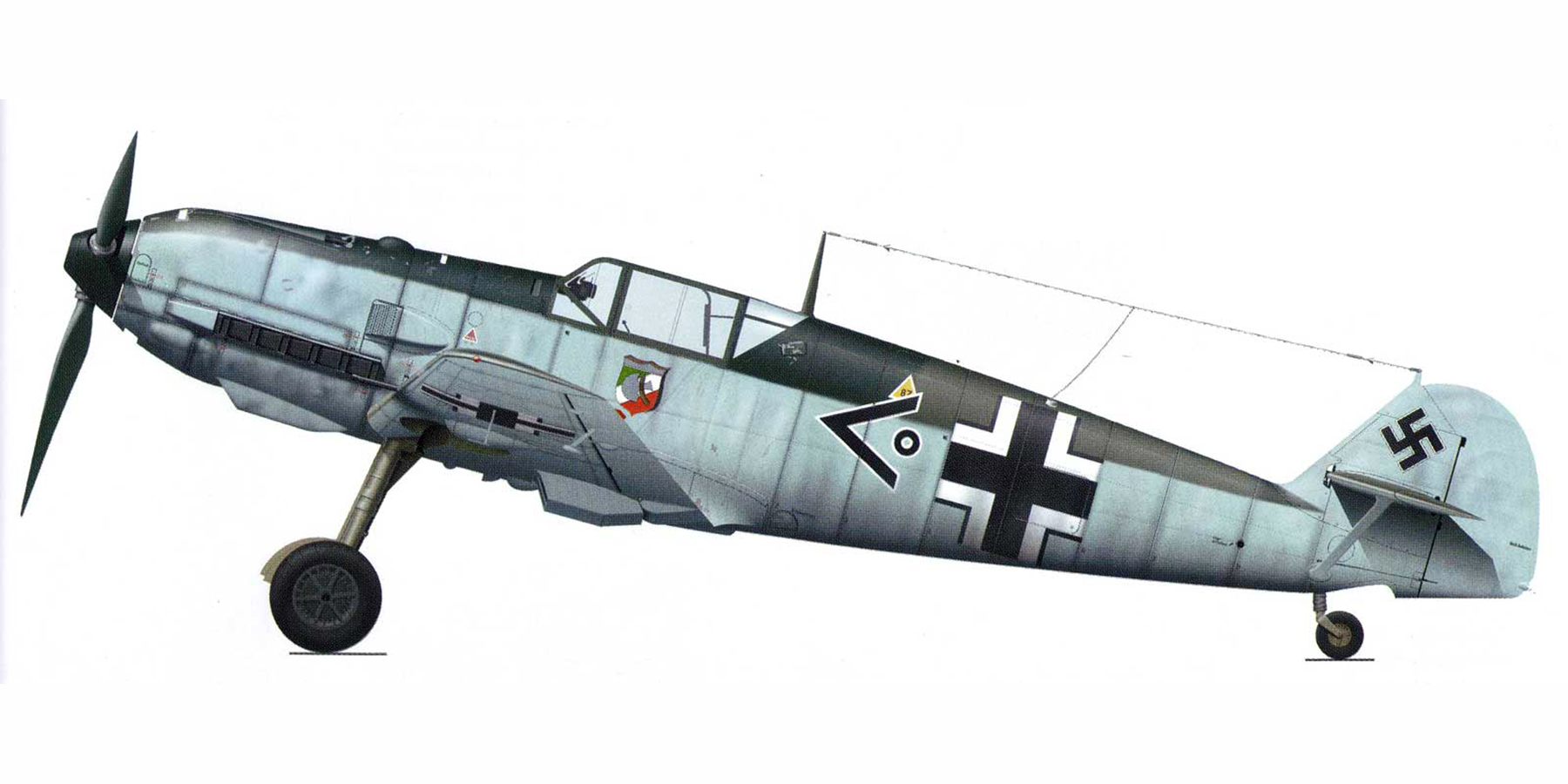 Messerschmitt Bf 109E4 Stab I.JG20 Hofe WNr 1490 France 1940 0A