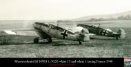 Asisbiz Messerschmitt Bf 109E4 1.JG26 White 13 and White 1 taxing France 1940 01