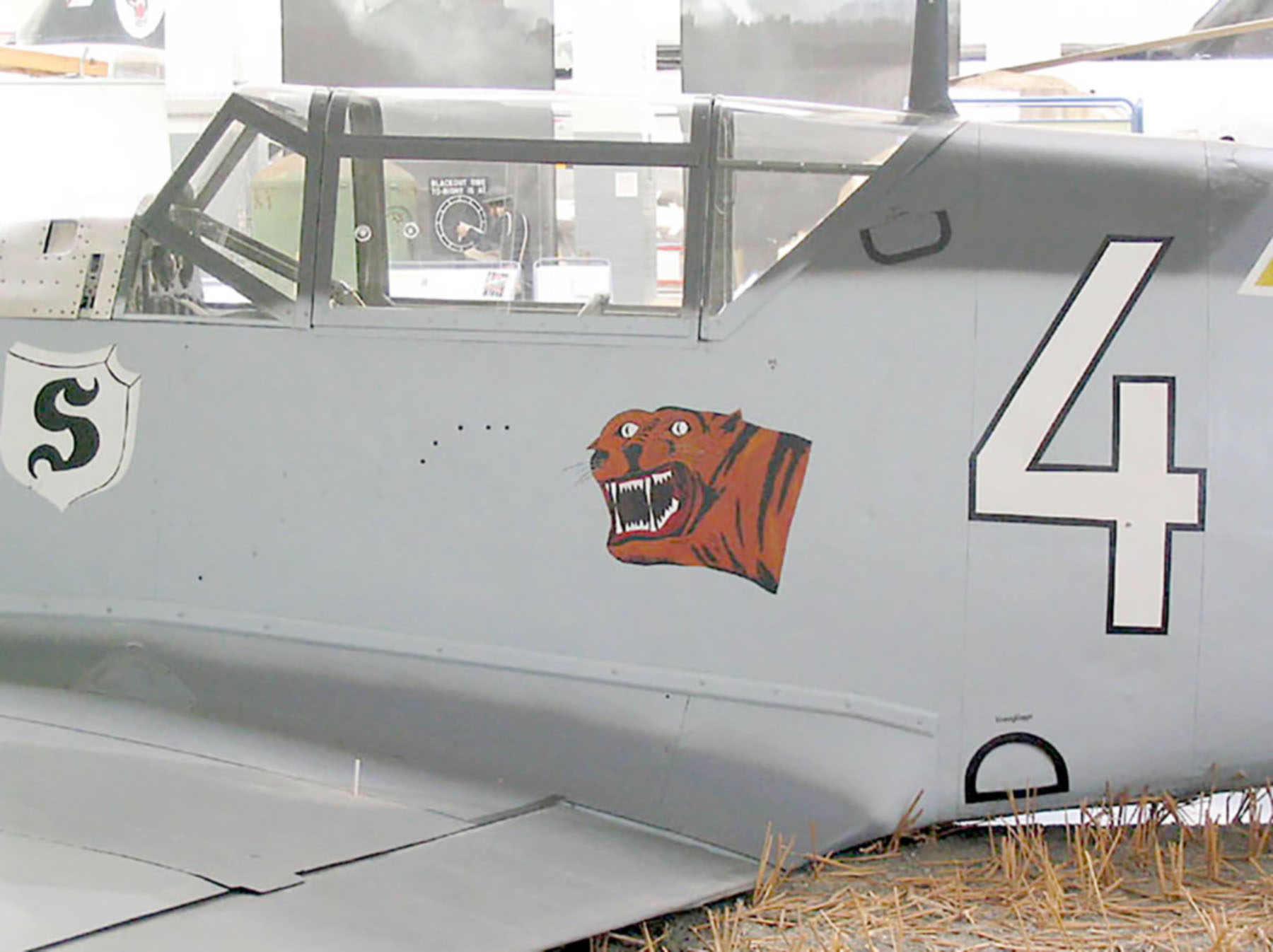 Messerschmitt Bf 109E3 4.JG26 White 4 Horst Perez WNr 1190 preserved IWM Duxford 02