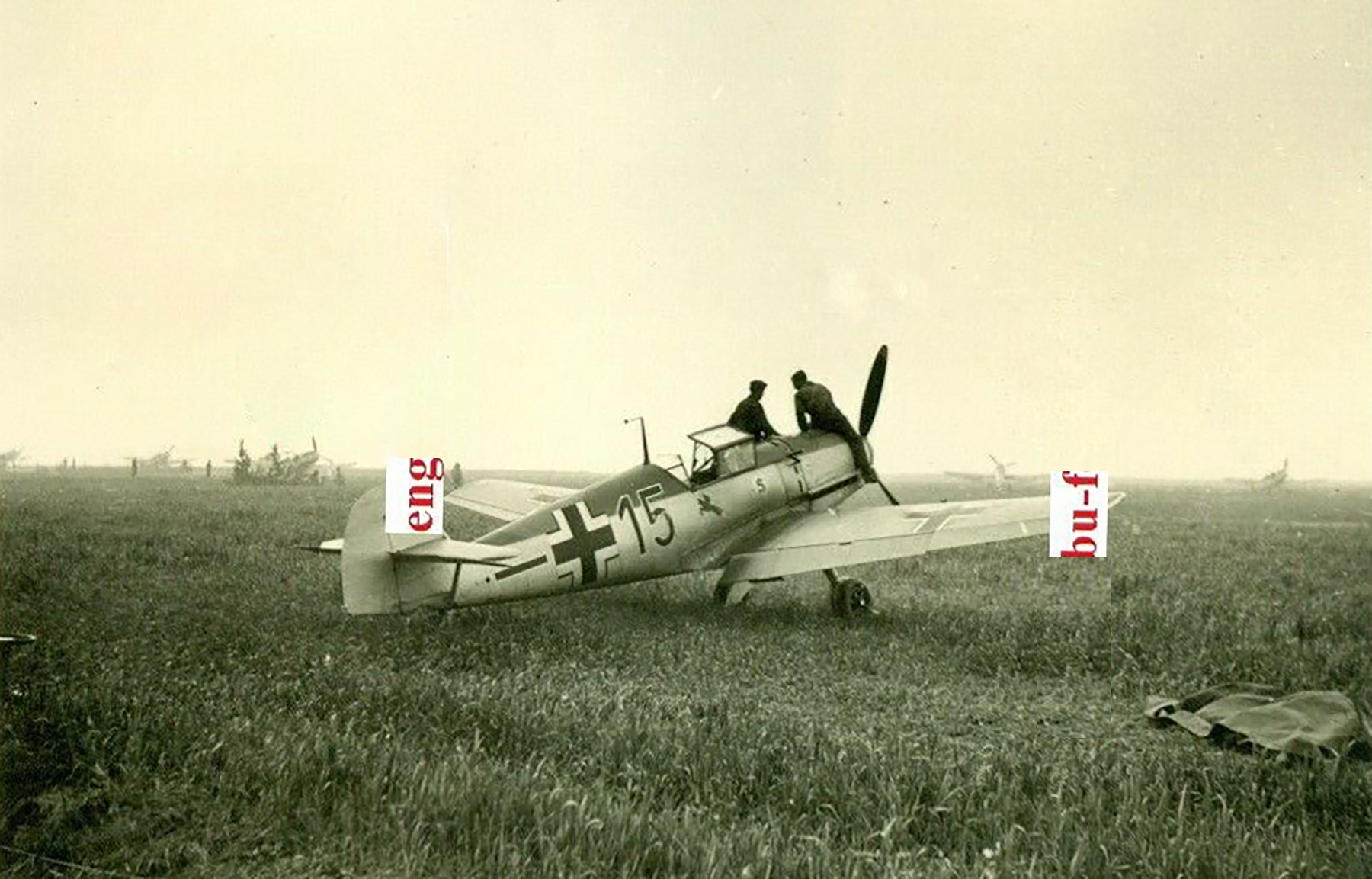 Messerschmitt Bf 109E4N 5.JG26 Black 15 Belgium May 1940 eBay 02