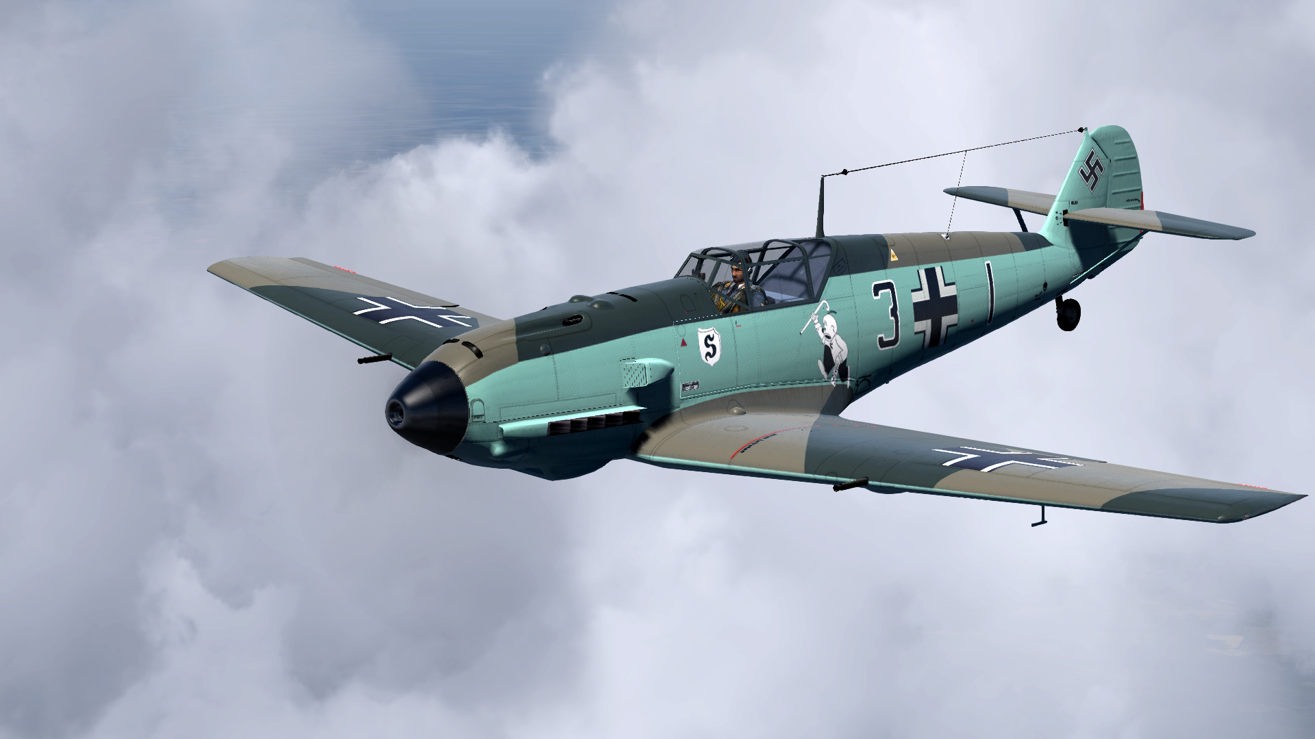 COD asisbiz Bf 109E3 8.JG26 Black 3 France 1940 V01