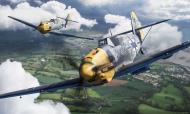 Asisbiz Messerschmitt Bf 109E4 Stab JG26 Adolf Galland WNr 5819 graphic art web 0C