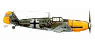 Asisbiz Messerschmitt Bf 109E4B Stab I.JG26 Rolf Pingel Stkz KB+LV WNr 5582 France Nov 1940 0B