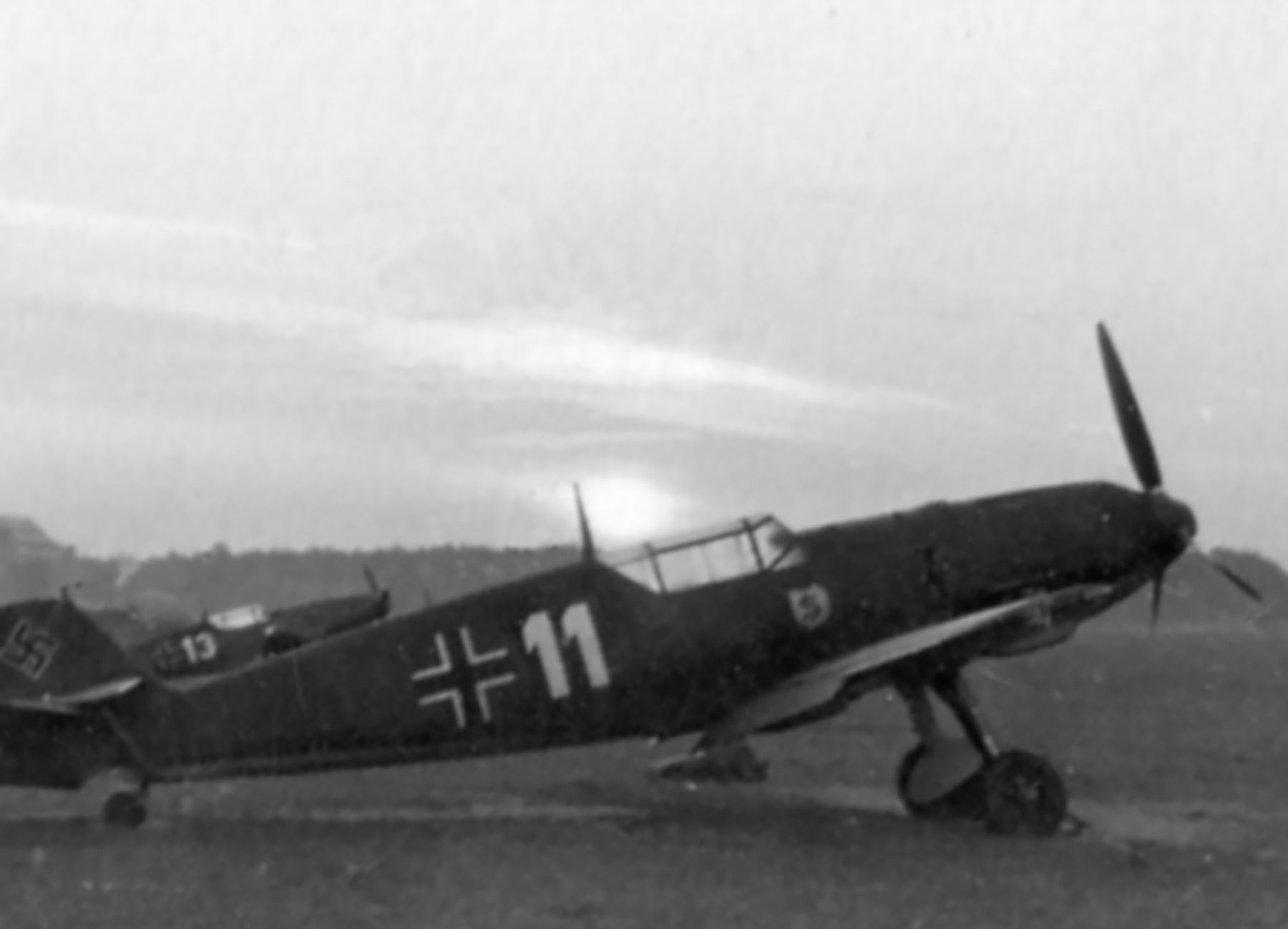 Messerschmitt Bf 109E1 1.JG26 White 11 and White 13 Germany Aug 1939 01